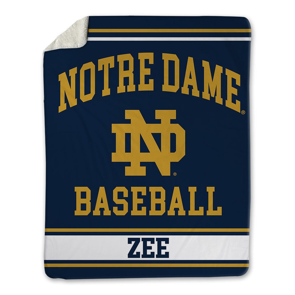 Notre Dame - NCAA Baseball : Jamie Zee - Blanket-0