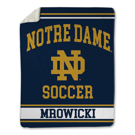 Notre Dame - NCAA Women's Soccer : Meghan Mrowicki - Blanket-0