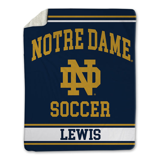 Notre Dame - NCAA Men's Soccer : Wyatt Lewis - Blanket-0