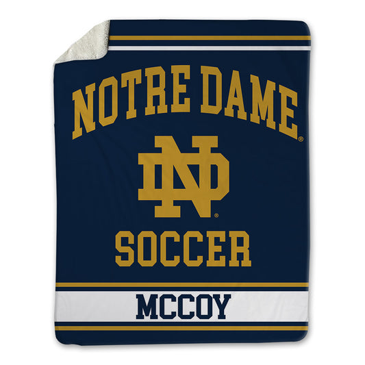 Notre Dame - NCAA Men's Soccer : Maverick McCoy - Blanket-0