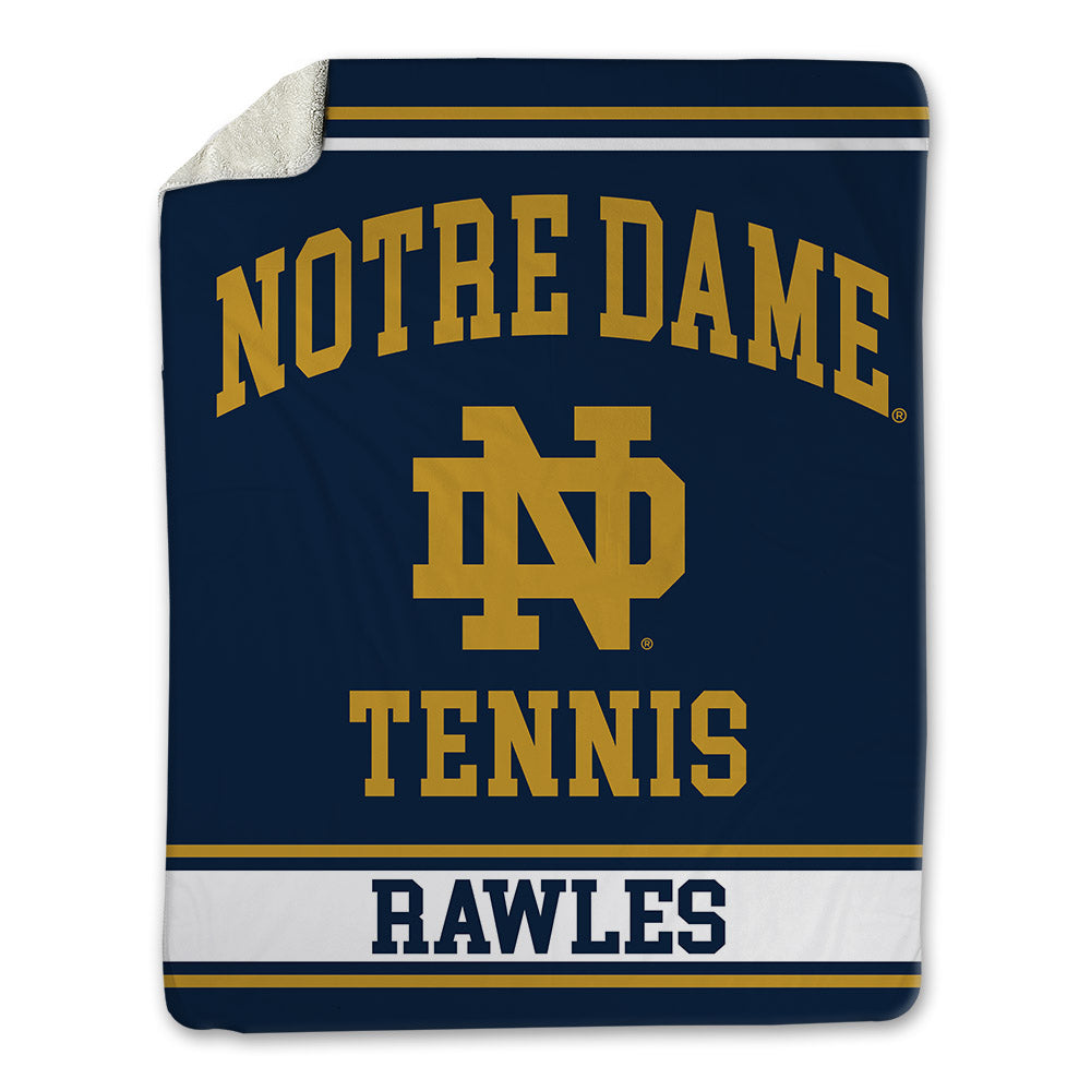 Notre Dame - NCAA Women's Tennis : Gabriella Rawles - Blanket-0