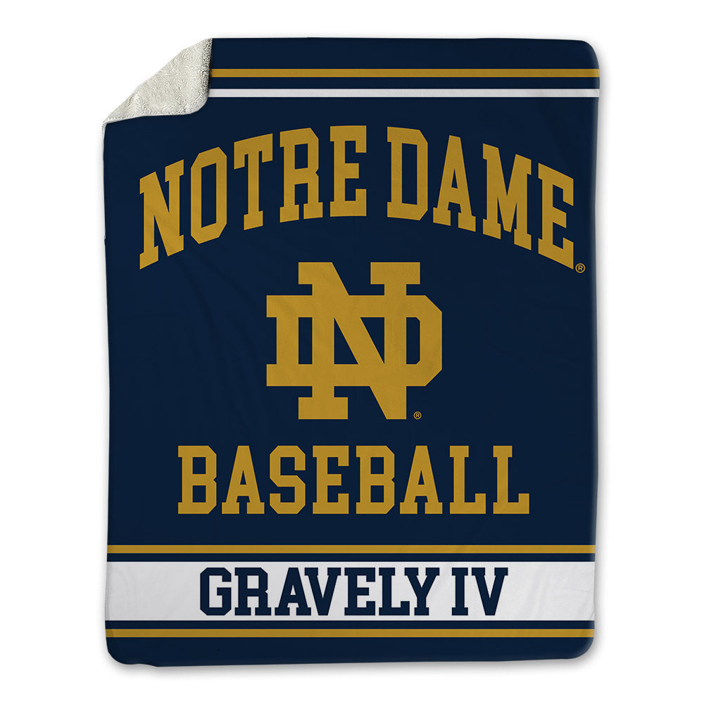 Notre Dame - NCAA Baseball : Warren Gravely IV - Blanket-0