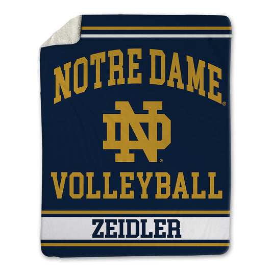 Notre Dame - NCAA Women's Volleyball : Portia Zeidler - Blanket-0