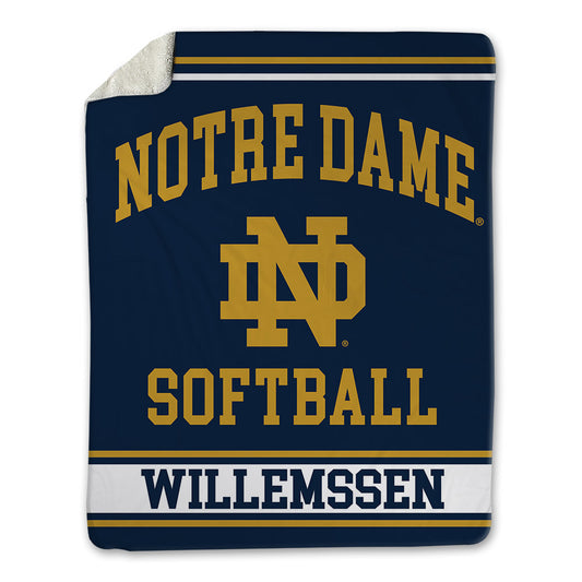 Notre Dame - NCAA Softball : Christina Willemssen - Blanket-0