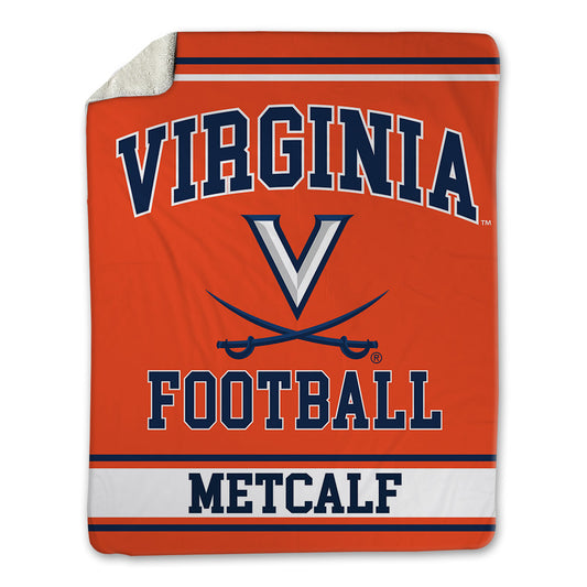 Virginia - NCAA Football : Drake Metcalf - Blanket-0