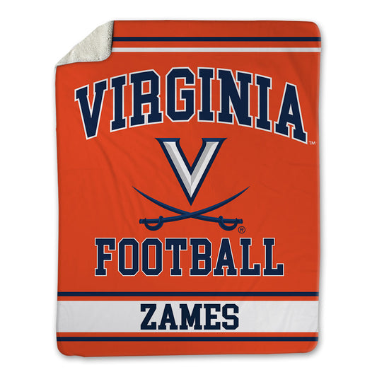 Virginia - NCAA Football : Justin Zames - Blanket-0