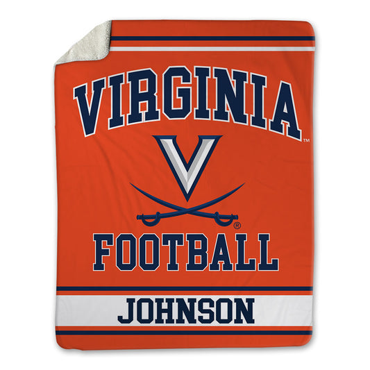 Virginia - NCAA Football : Gavin Johnson - Blanket-0