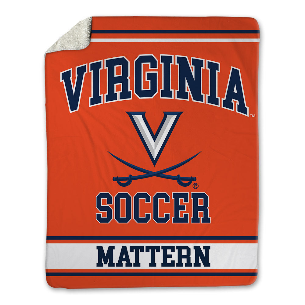 Virginia - NCAA Women's Soccer : Reese Mattern - Blanket-0