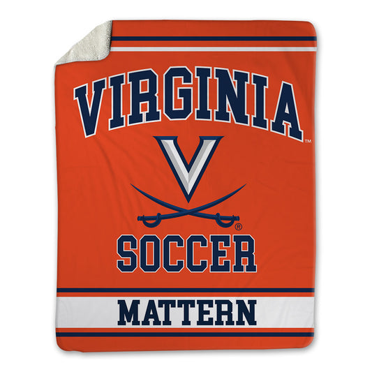 Virginia - NCAA Women's Soccer : Reese Mattern - Blanket-0