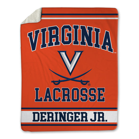 Virginia - NCAA Men's Lacrosse : James Deringer Jr. - Blanket-0