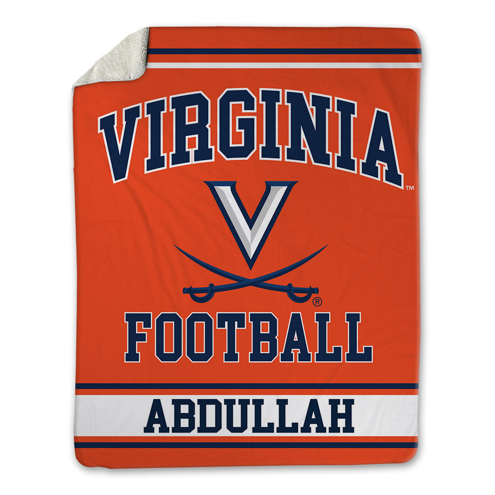Virginia - NCAA Football : Josiah Abdullah - Blanket-0