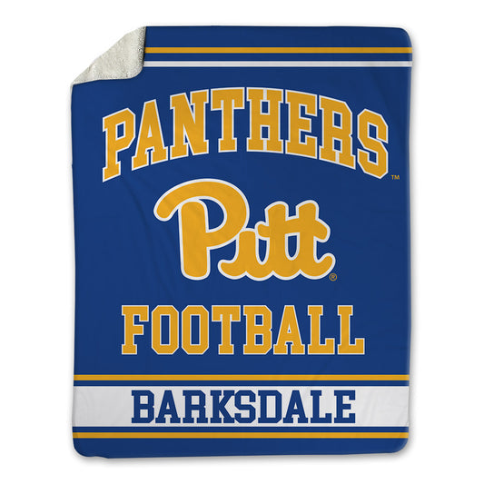 Pittsburgh - NCAA Football : Da'Ron Barksdale - Blanket-0