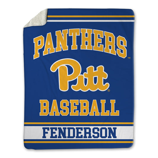 Pittsburgh - NCAA Baseball : Trey Fenderson - Blanket-0