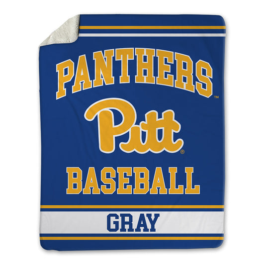Pittsburgh - NCAA Baseball : Mikey Gray - Blanket-0