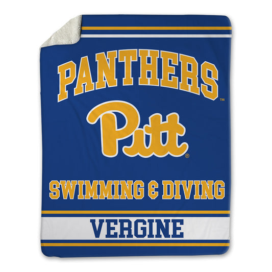 Pittsburgh - NCAA Men's Swimming & Diving : Alan Vergine - Blanket-0