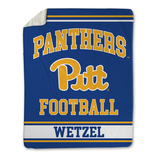 Pittsburgh - NCAA Football : John Wetzel - Blanket-0