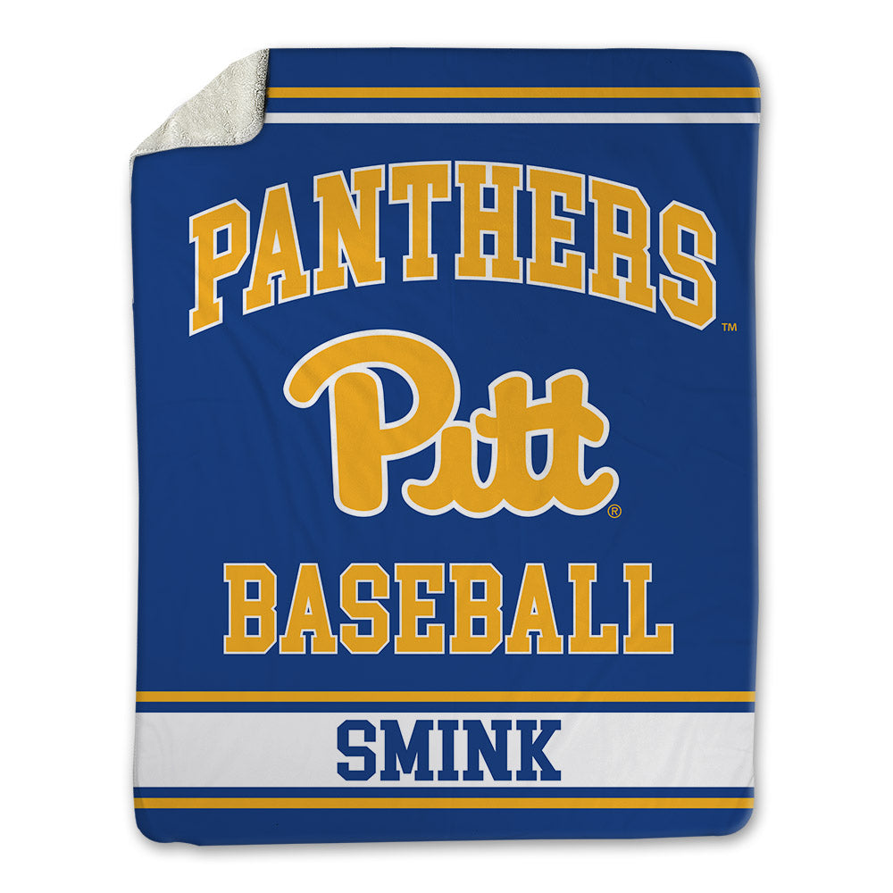 Pittsburgh - NCAA Baseball : Eddie Smink - Blanket-0