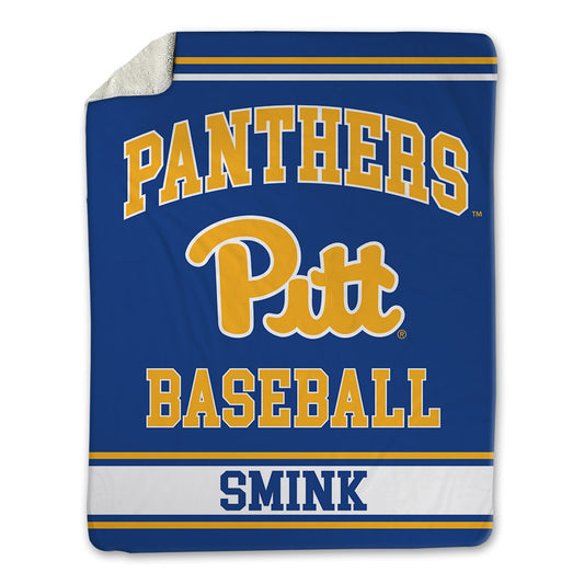 Pittsburgh - NCAA Baseball : Eddie Smink - Blanket-0