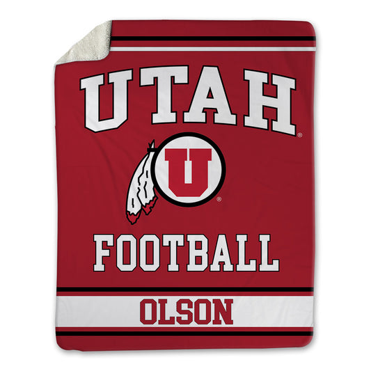 Utah - NCAA Football : Keith Olson - Blanket-0
