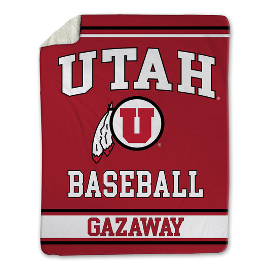Utah - NCAA Baseball : Dylan Gazaway - Blanket-0