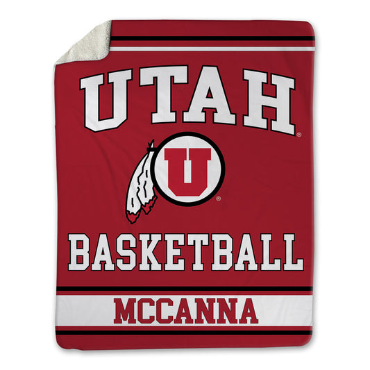 Utah - NCAA Men's Basketball : Lukas McCanna - Blanket-0