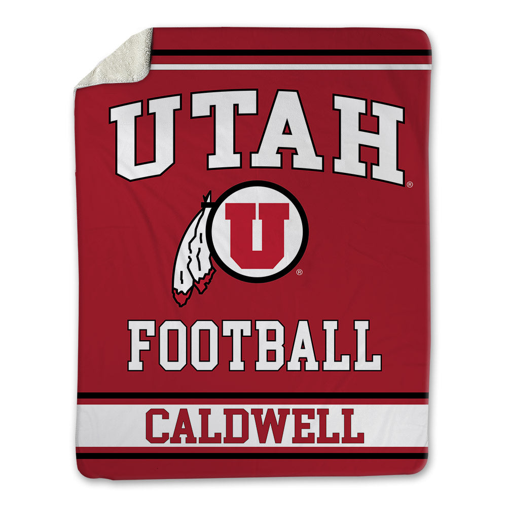 Utah - NCAA Football : Rock Caldwell - Blanket-0
