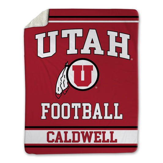 Utah - NCAA Football : Rock Caldwell - Blanket-0