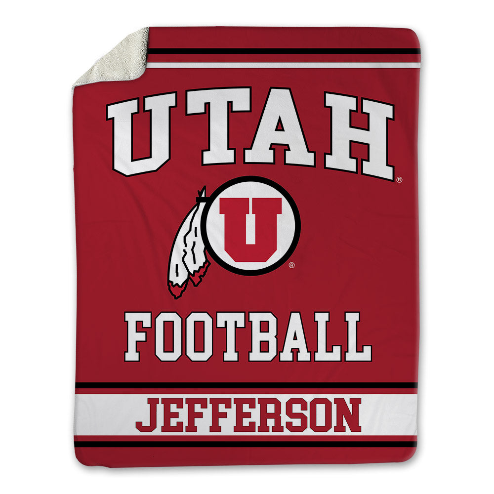 Utah - NCAA Football : Cedric Jefferson - Blanket-0