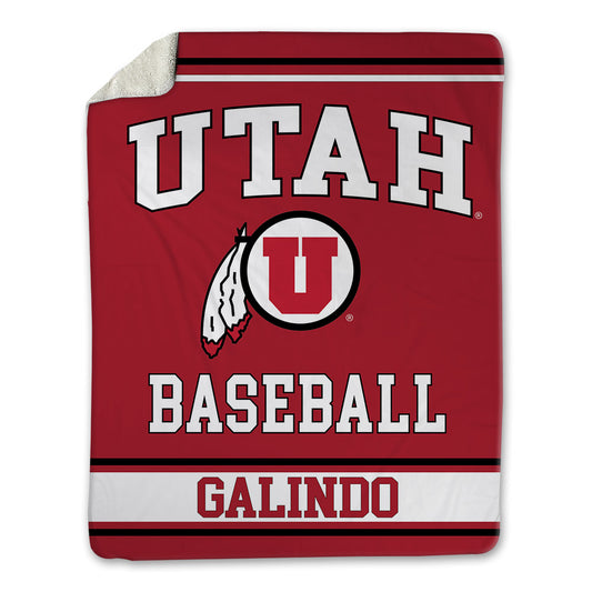 Utah - NCAA Baseball : David Galindo - Blanket-0