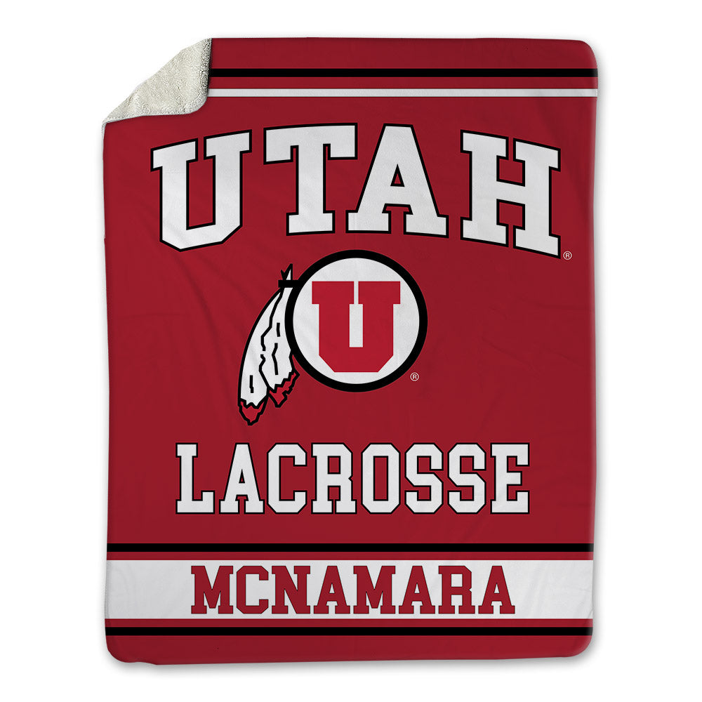 Utah - NCAA Men's Lacrosse : Luke McNamara - Blanket-0