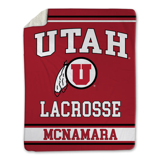 Utah - NCAA Men's Lacrosse : Luke McNamara - Blanket-0