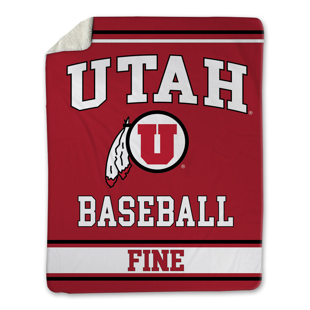 Utah - NCAA Baseball : Dillon Fine - Blanket-0
