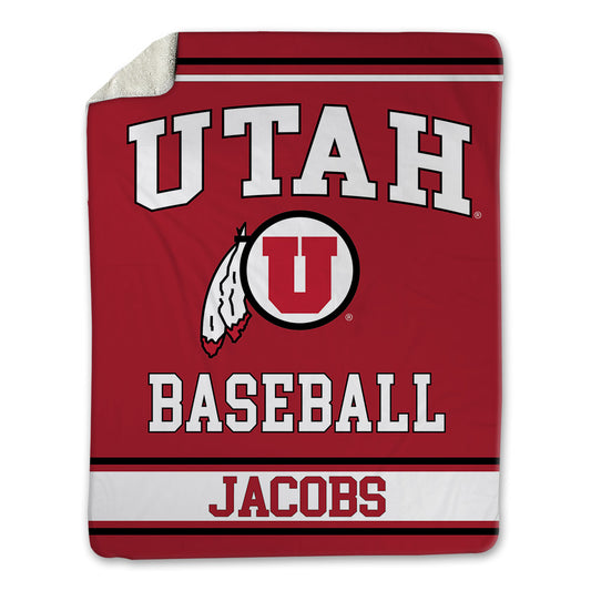 Utah - NCAA Baseball : Luke Jacobs - Blanket-0