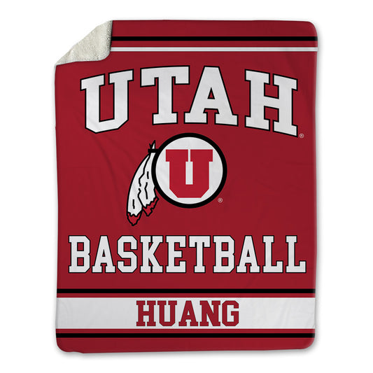 Utah - NCAA Men's Basketball : Jerry Huang - Blanket-0