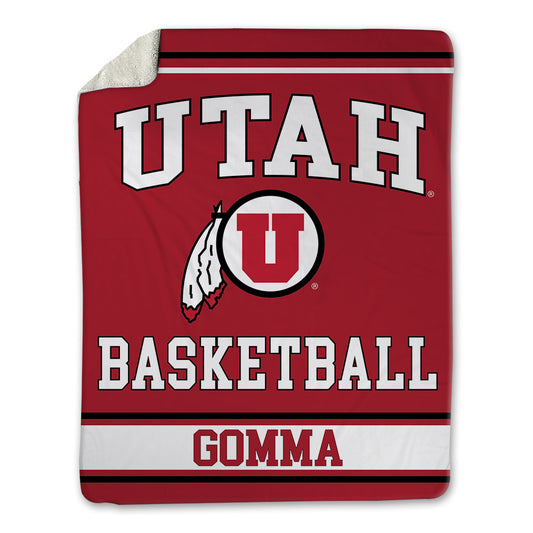 Utah - NCAA Men's Basketball : Malek Gomma - Blanket-0