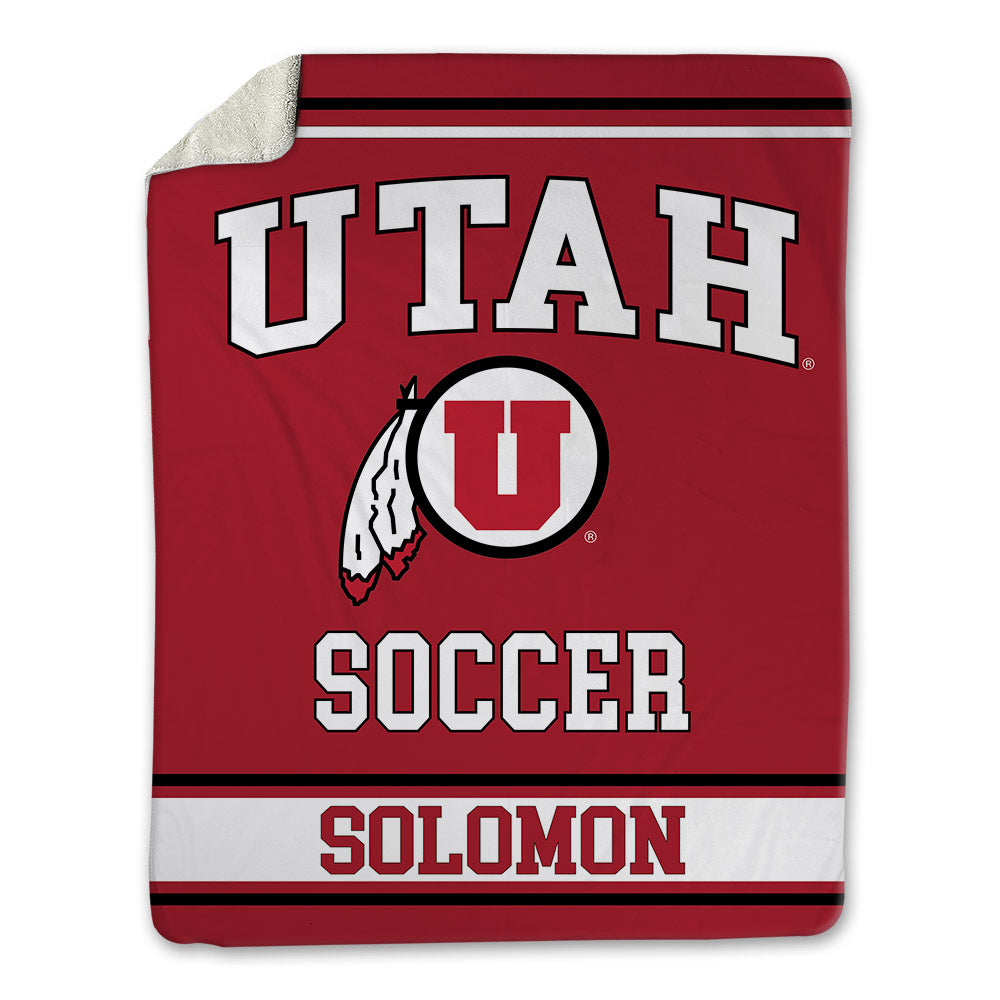 Utah - NCAA Women's Soccer : Anna Solomon - Blanket-0