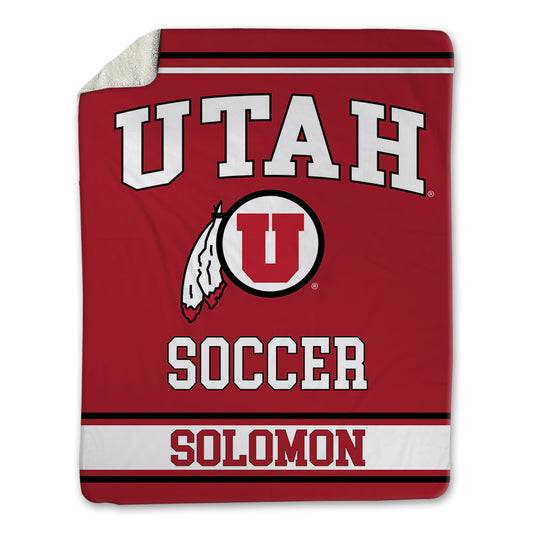 Utah - NCAA Women's Soccer : Anna Solomon - Blanket-0