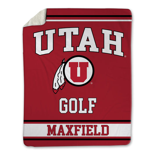 Utah - NCAA Men's Golf : Oscar Maxfield - Blanket-0