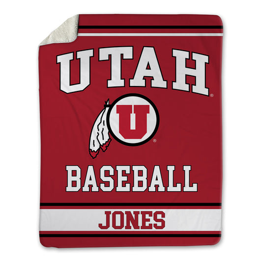 Utah - NCAA Baseball : Easton Jones - Blanket-0