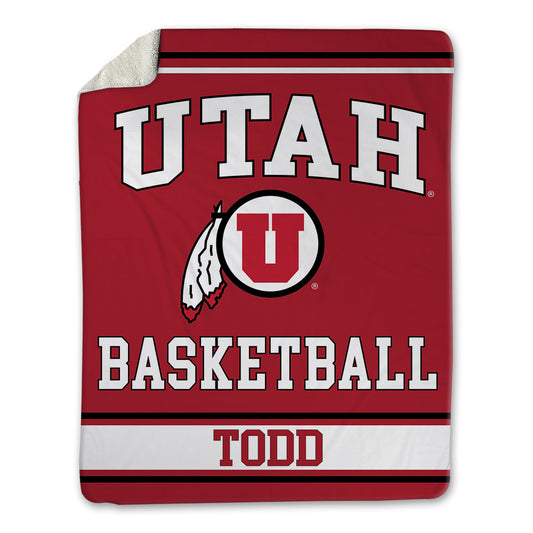 Utah - NCAA Women's Basketball : Ella Todd - Blanket-0