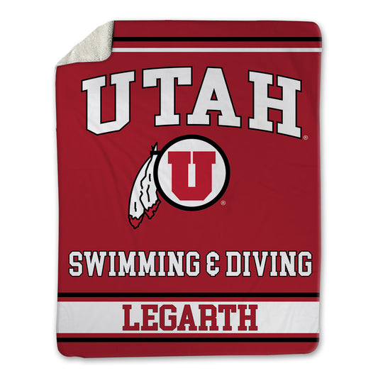 Utah - NCAA Women's Swimming & Diving : Megan Legarth - Blanket-0