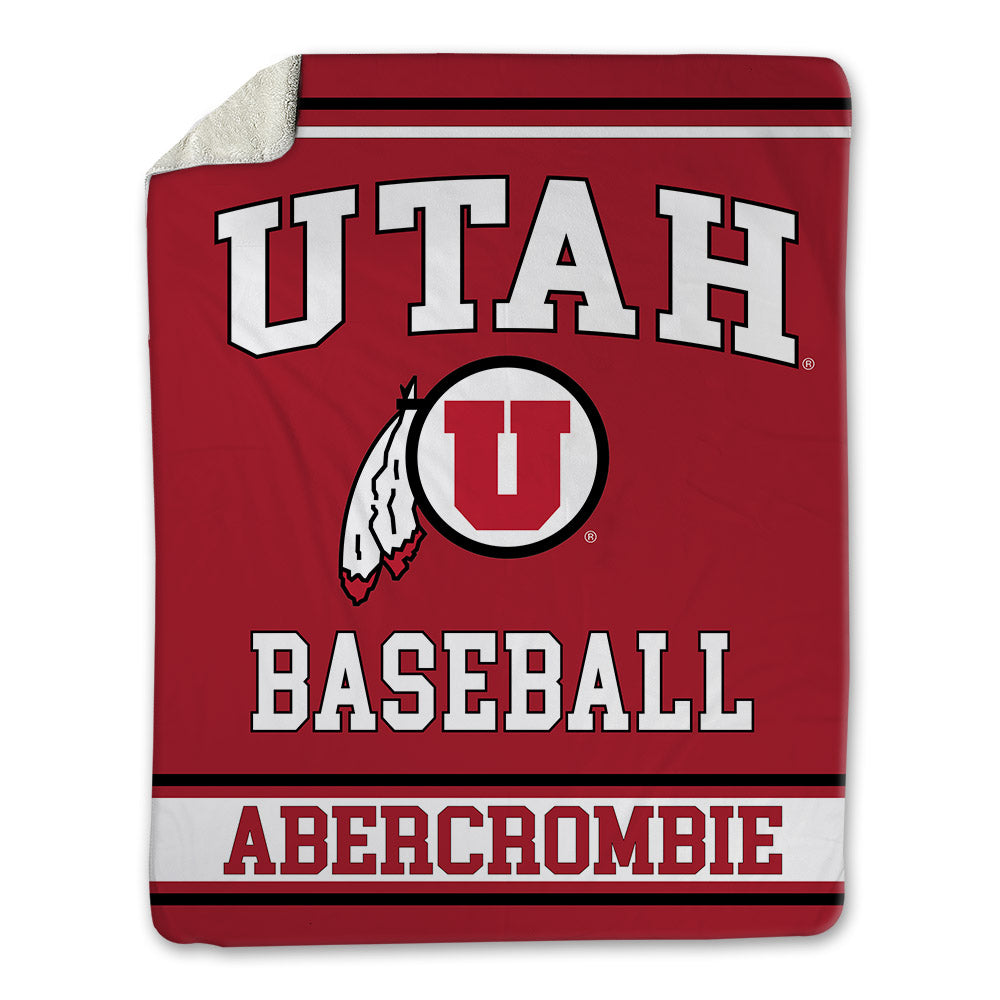 Utah - NCAA Baseball : Justin Abercrombie - Blanket-0