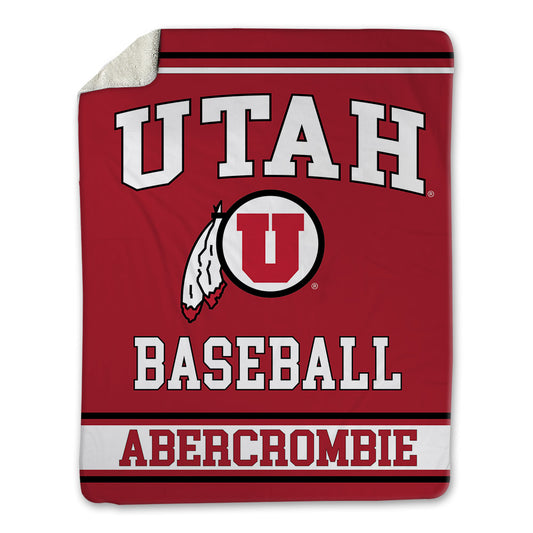 Utah - NCAA Baseball : Justin Abercrombie - Blanket-0