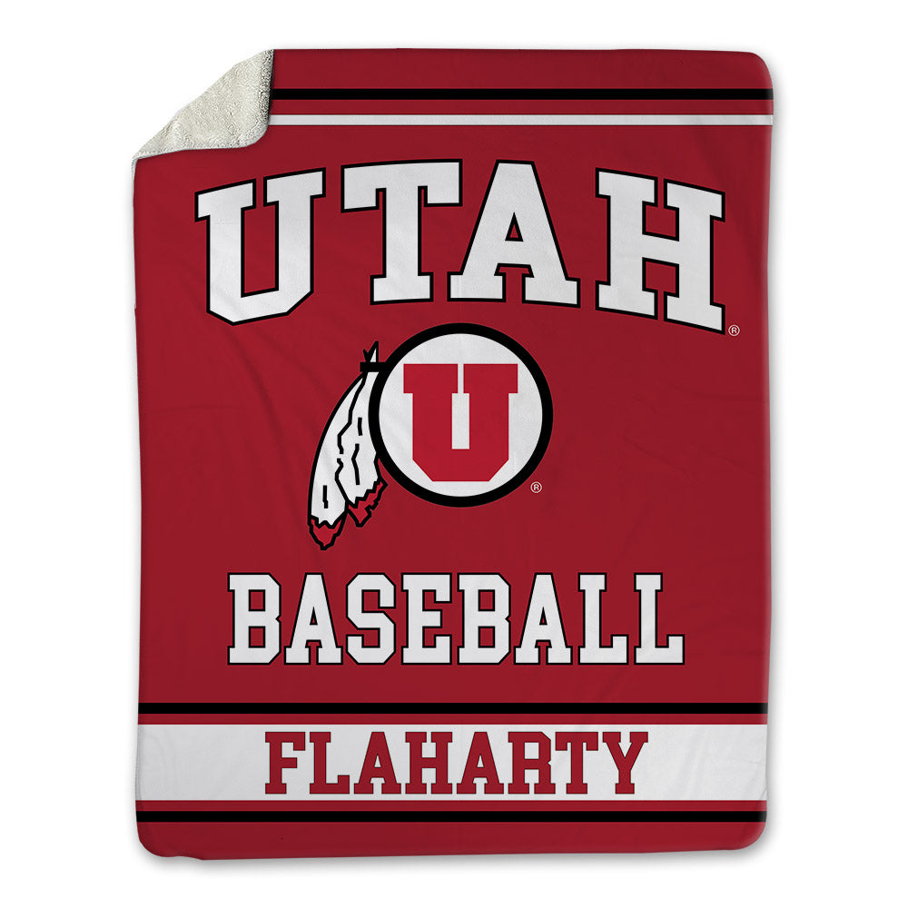 Utah - NCAA Baseball : Matt Flaharty - Blanket-0