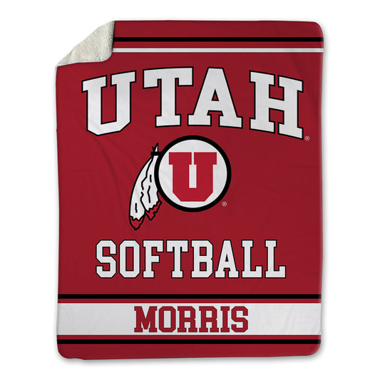 Utah - NCAA Softball : Halle Morris - Blanket-0