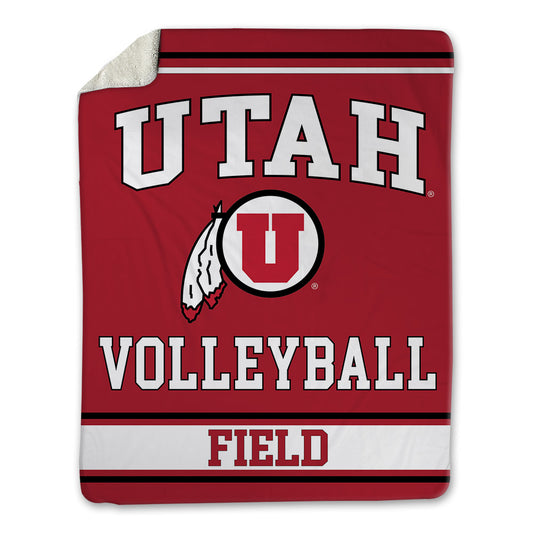 Utah - NCAA Women's Volleyball : Katelynn Field - Blanket-0