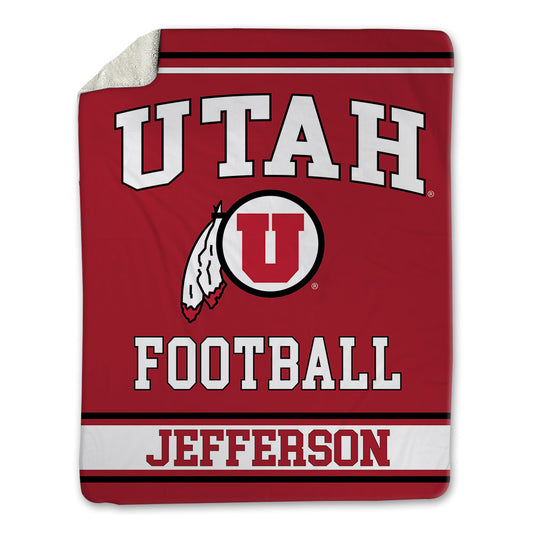 Utah - NCAA Football : Cedric Jefferson - Blanket-0