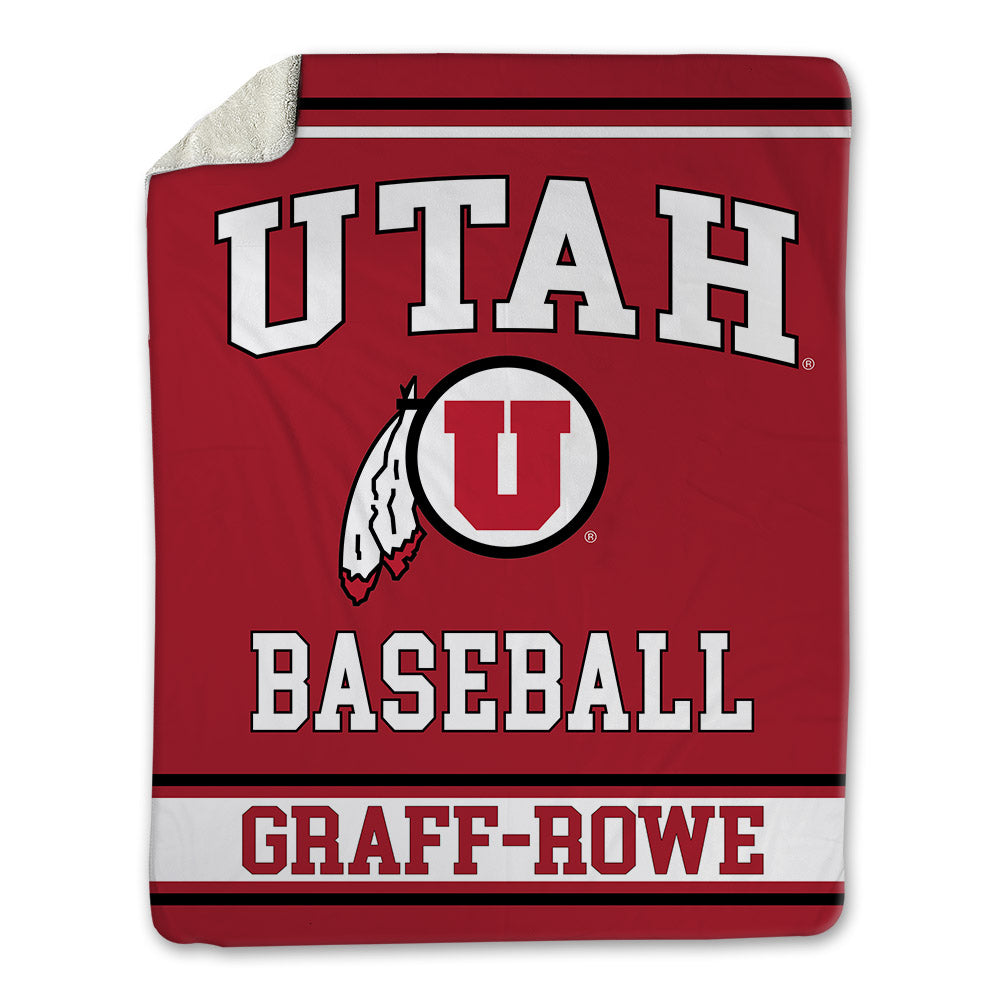 Utah - NCAA Baseball : Ashton Graff-Rowe - Blanket-0