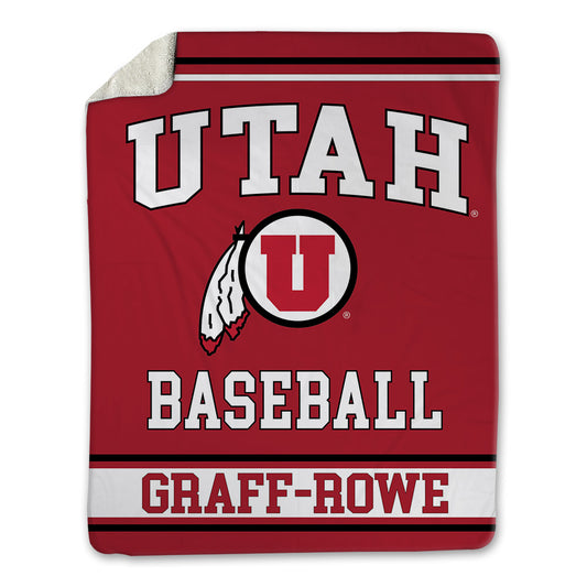 Utah - NCAA Baseball : Ashton Graff-Rowe - Blanket-0