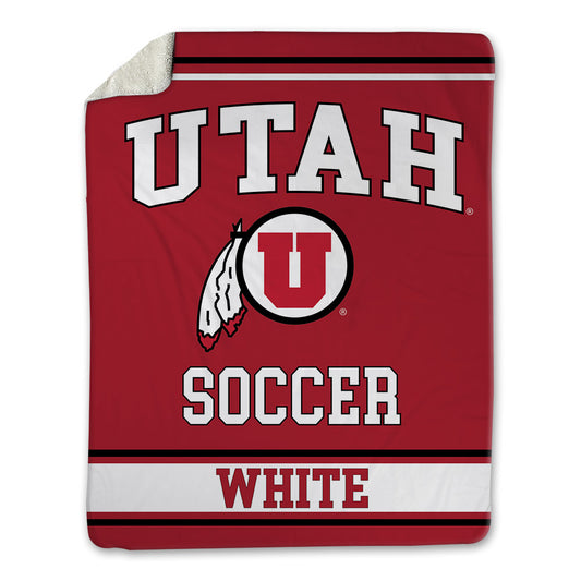 Utah - NCAA Women's Soccer : Sophie White - Blanket-0